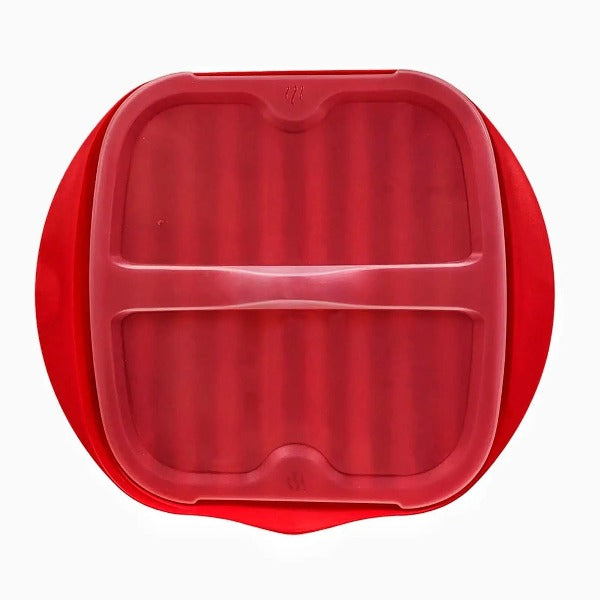 MICROWAVE BACON TRAY W/LID - Big Plate Restaurant Supply