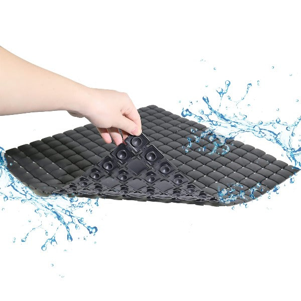 Deluxe Cushioned Bathtub Mat Lounger Set with Nonslip Suction