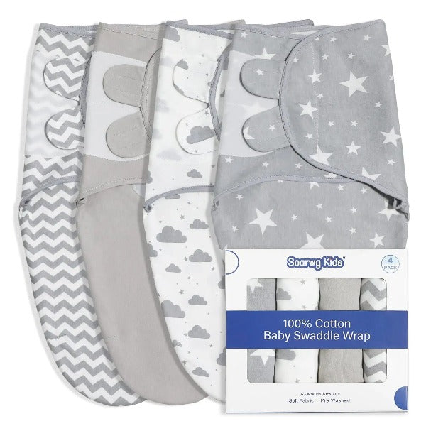 0-3 Months Pure Cotton NewBorn Baby Boy/Girl Swaddle Blanket Wrap