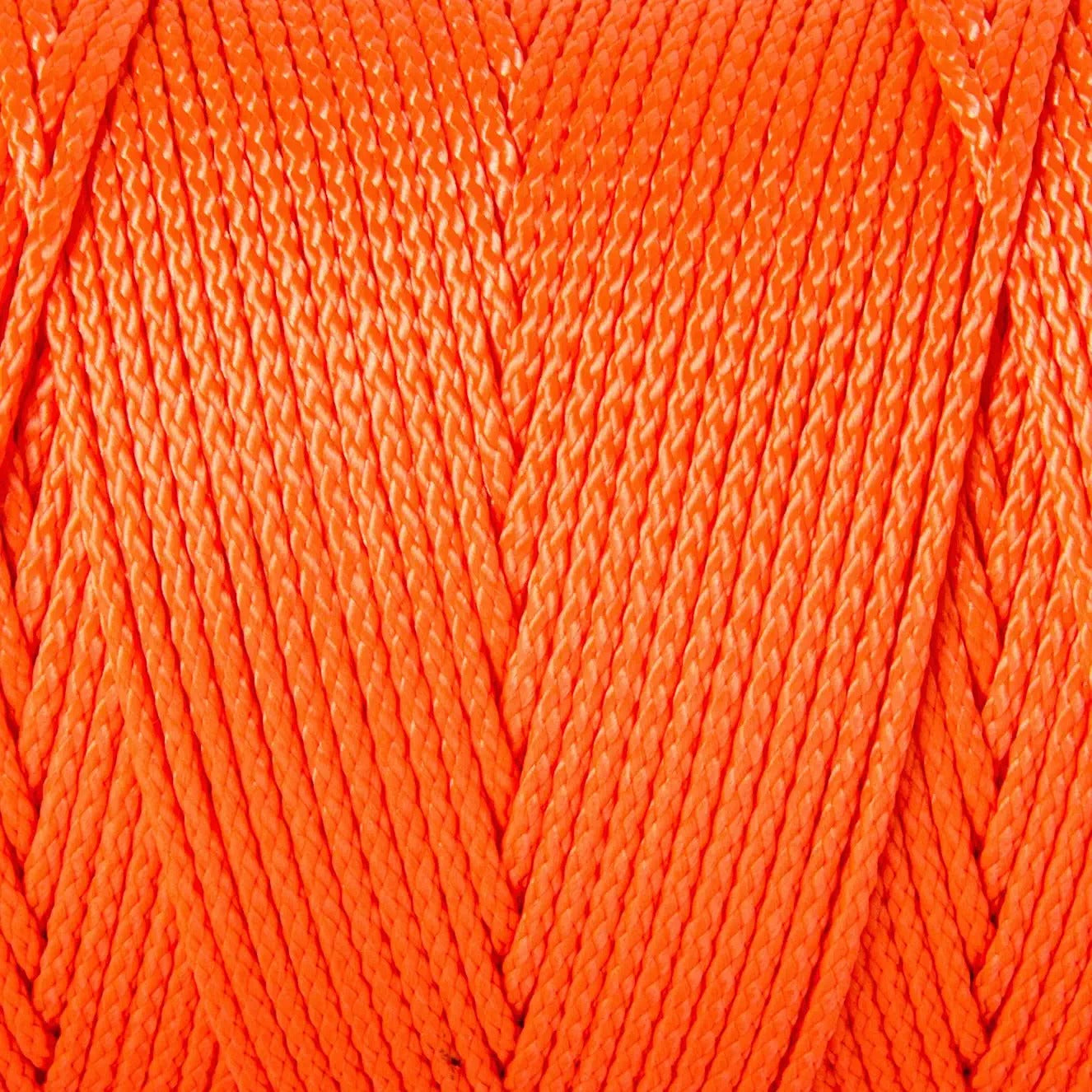 Orange Mason Line String Line - #18 Braided Nylon String - 250 Ft Length -  Nylon Twine for Gardening Or Masonry Tools - Perfect Construction String