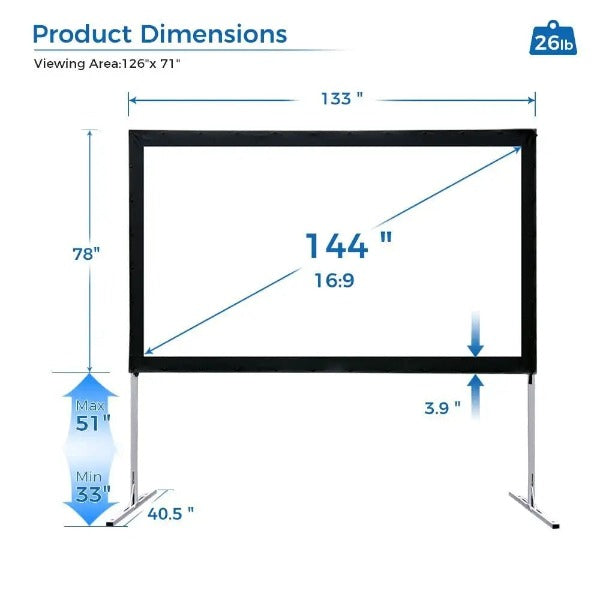 Outdoor Projector Screen with stand