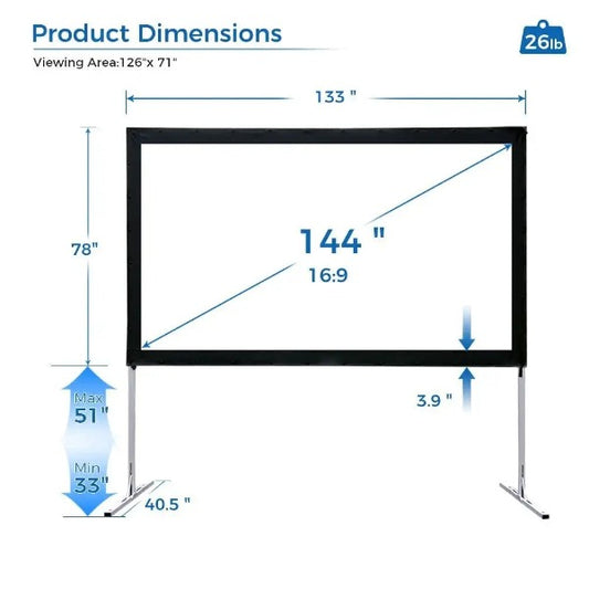 Outdoor Projector Screen with stand