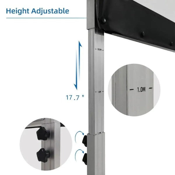 Fast-Folding Projector Screen with stand