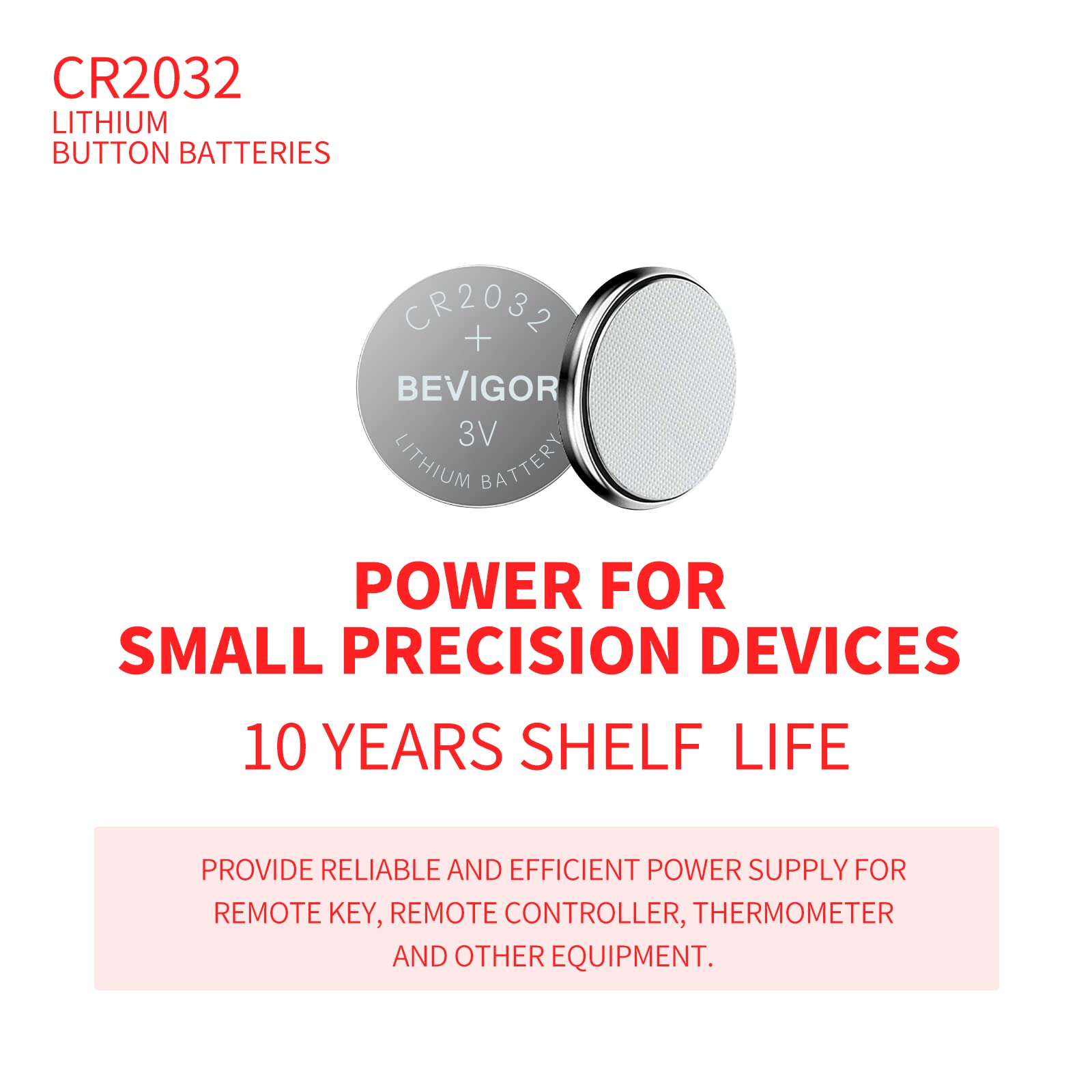 CR2032 lithium button batteries