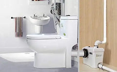 500W Macerator Pump for Macerating Toilet, Sewerage Pump for Easy Bathroom Toilet Disposal Kitchen Drainage Laundry Sink