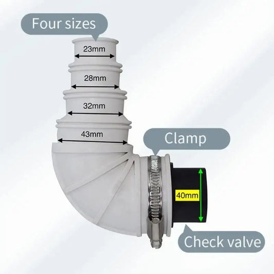 Macerating pump check valve- the A-B X 1 No Back Flow Check Valve