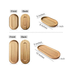 Buy 1 get 1 FREE - Oval Serving Tray and Platters Small Wooden Cheese Plate