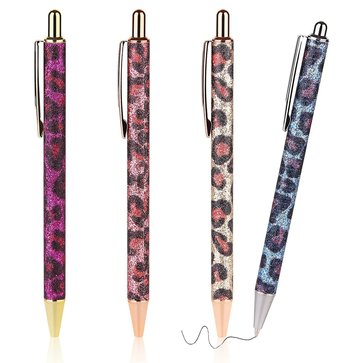 Bling Sequin Ballpoint Pens, Stylish Stationery Pens, Sparkly Pens, Rose  Gold Pens, Retractable Writing Pen, Journaling Pen, Black Ink 