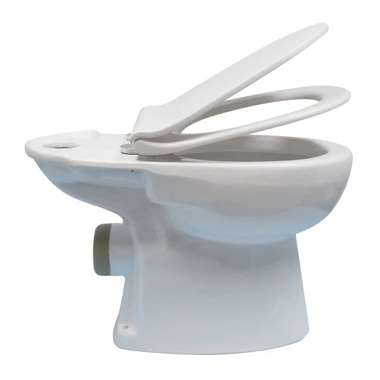 toilet bowl with soft closing toilet seat