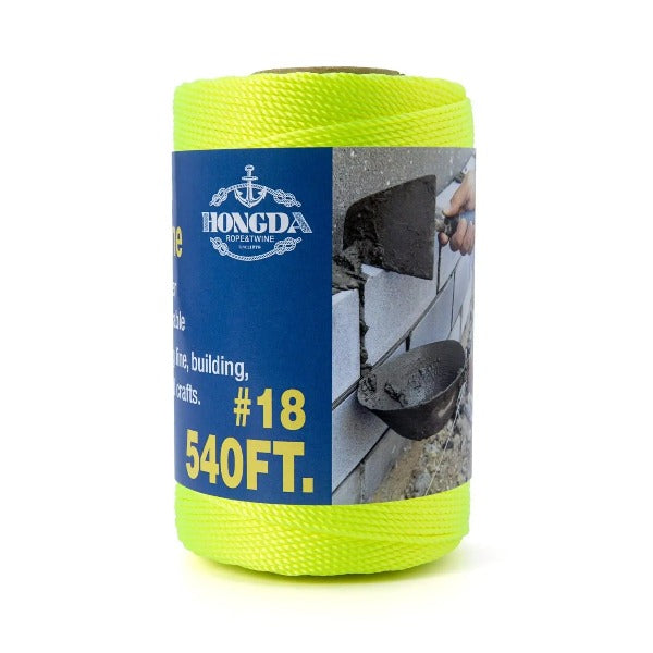 Twisted Nylon String #18 x 270FT Mason Line String Nylon Twine for Masonry Job Trot Line Decoy Line Net Making and Mending