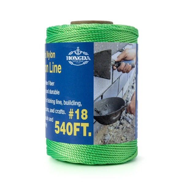 Twisted Nylon String #18 x 270FT Mason Line String Nylon Twine for Masonry Job Trot Line Decoy Line Net Making and Mending