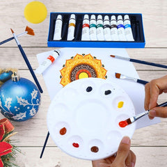 H & B 55PCS Art Supplies Set, Mandala Dotting Tools, Rock Painting Kit Paint Stencils Tool Set -Art Supplies Kits with Wooden Easel for Nail Stone Mandala Arts Drawing Home Decor Activity