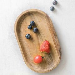 Buy 1 get 1 FREE - Oval Serving Tray and Platters Small Wooden Cheese Plate