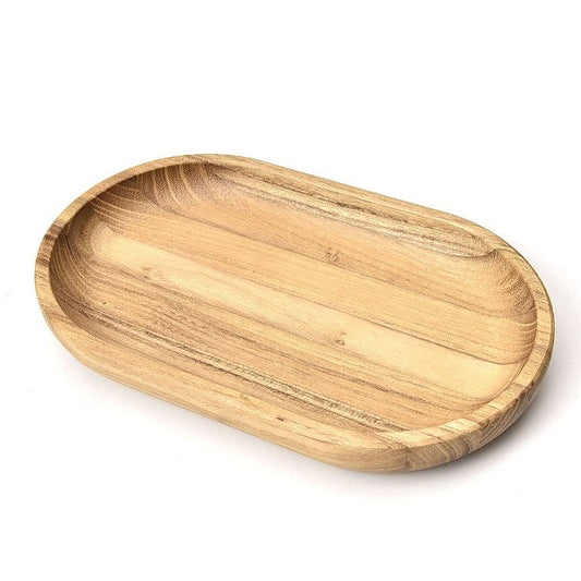 Buy 1 get 1 FREE - Oval Serving Tray and Platters Small Wooden Cheese Plate