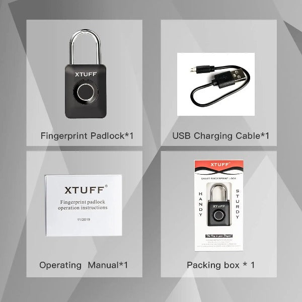 Fingerprint Padlock, USB Charge Biometric Waterproof Smart Lock – 1981Life