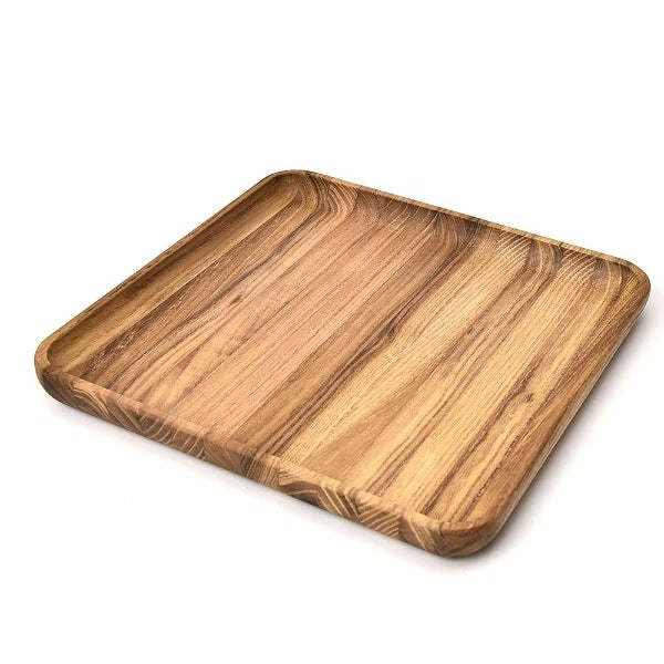Buy 1 get 1 FREE - Rectangular Wooden Tray Cheese Plates Teak Platter for Food Party