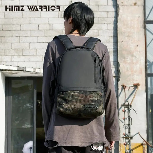 14 Inch Laptop Backpack for Men, Laptop Bag, Camouflage Stitching Oxford Spinning Waterproof Material