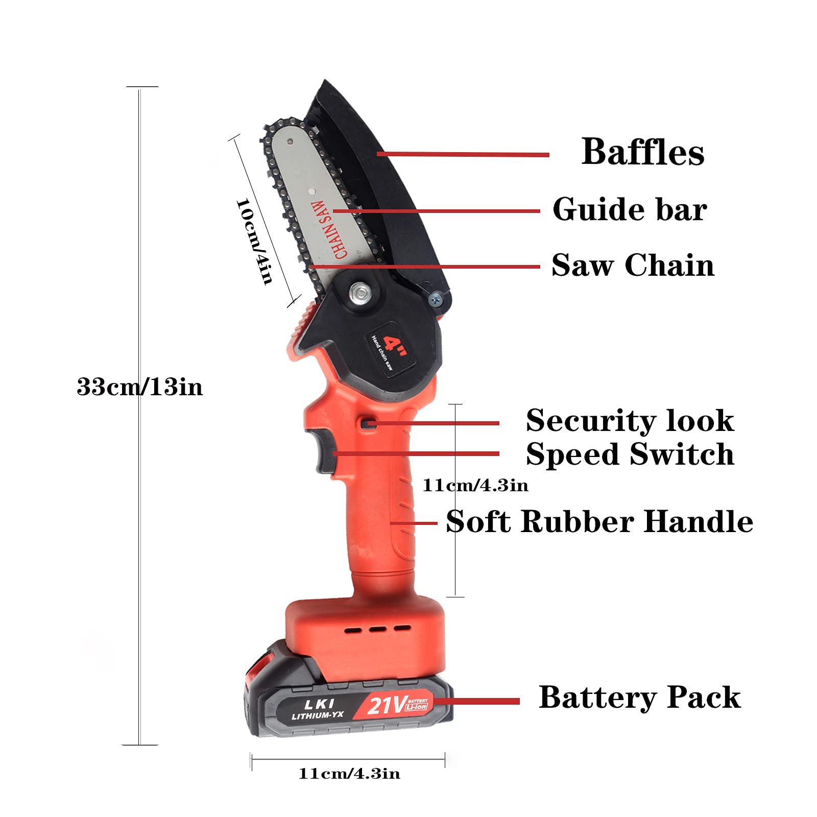 Chainsaw with Security Lock