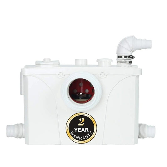 700 Watt Macerator Pump, Macerator Toilet Pump for Upflush Toilet Basement Toilet with 4 Water Connections for Kitchen Sink, Laundry Machine