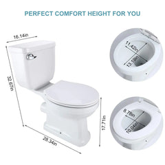 Macerating Toilet with Macerator Pump, Upflush Toilet for Basement Included Water Tank, Toilet Bowl, Toilet Seat, Extension Pipe