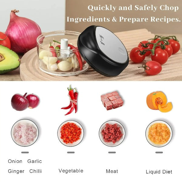 KAGUYA Manual Food Chopper Vegetable Cutter, Hand Pull String Garlic Mincer  Onion Chopper for Veggies, Ginger, Fruits, etc, 650ML, Green