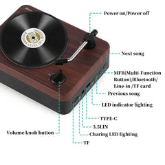 Vinyl Record Player Old Fashioned Classic Style