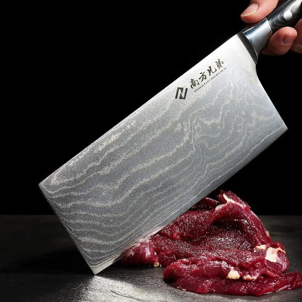 VG-10 67-Layer Damascus Vegetable Cleaver Chopping Knife 7-inch