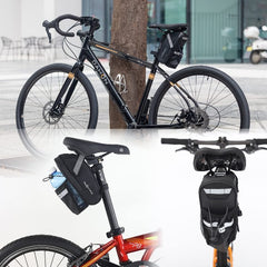 Dahon Bike Saddle Bag Waterproof, Bike Bag Under Seat 1.5L Bicycle Bag Storage Pouch
