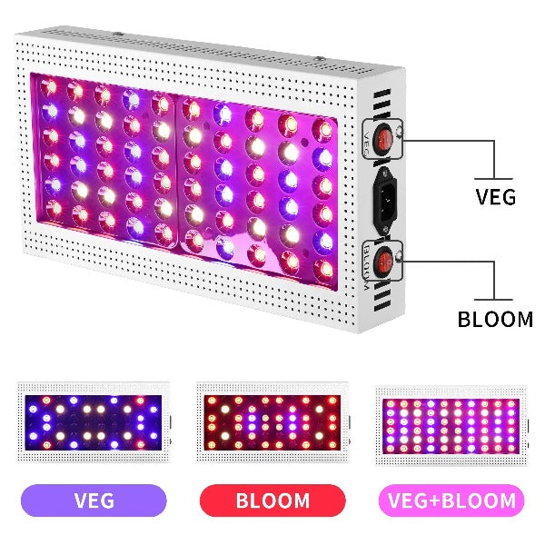 Hydroponic Greenhouse Plants with Veg and Bloom Switch Dual Chips UV & IR