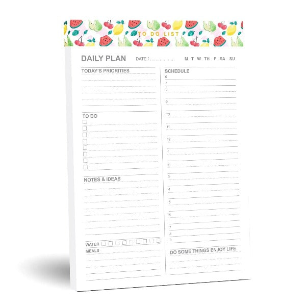 Daily to Do List Notepad