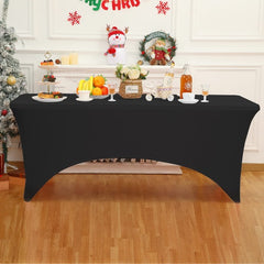 black table clothes for 6 foot rectangle tables