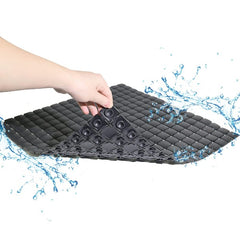 Bath Tub Shower Mat, 38x68, Machine Washable Bathtub Mats with Suction Cups and Drain Holes, Soft on Feet, Shower and Bath Mat