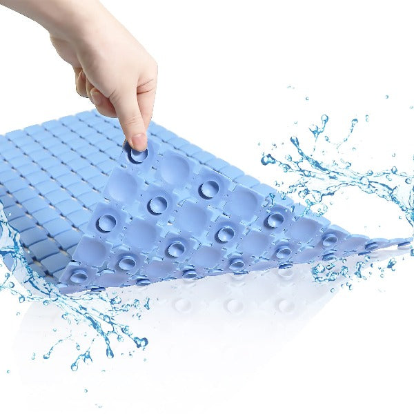 Bathtub-Mat Non Slip with Suction Cups and Drain Holes, Machine Washable  Shower Mat Anti Slip Bath Mat for Tub for Kids/Bathtub Mat Non Slip Bath Mat  for Tub Silicone Soft & Safe