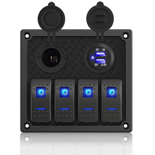 8 Gang Rocker Switch Panel