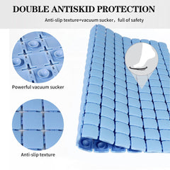 Bath Tub Shower Mat, 38x68, Machine Washable Bathtub Mats with Suction Cups and Drain Holes, Soft on Feet, Shower and Bath Mat