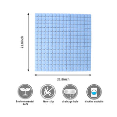 Bath Tub Shower Mat, 38x68, Machine Washable Bathtub Mats with Suction Cups and Drain Holes, Soft on Feet, Shower and Bath Mat