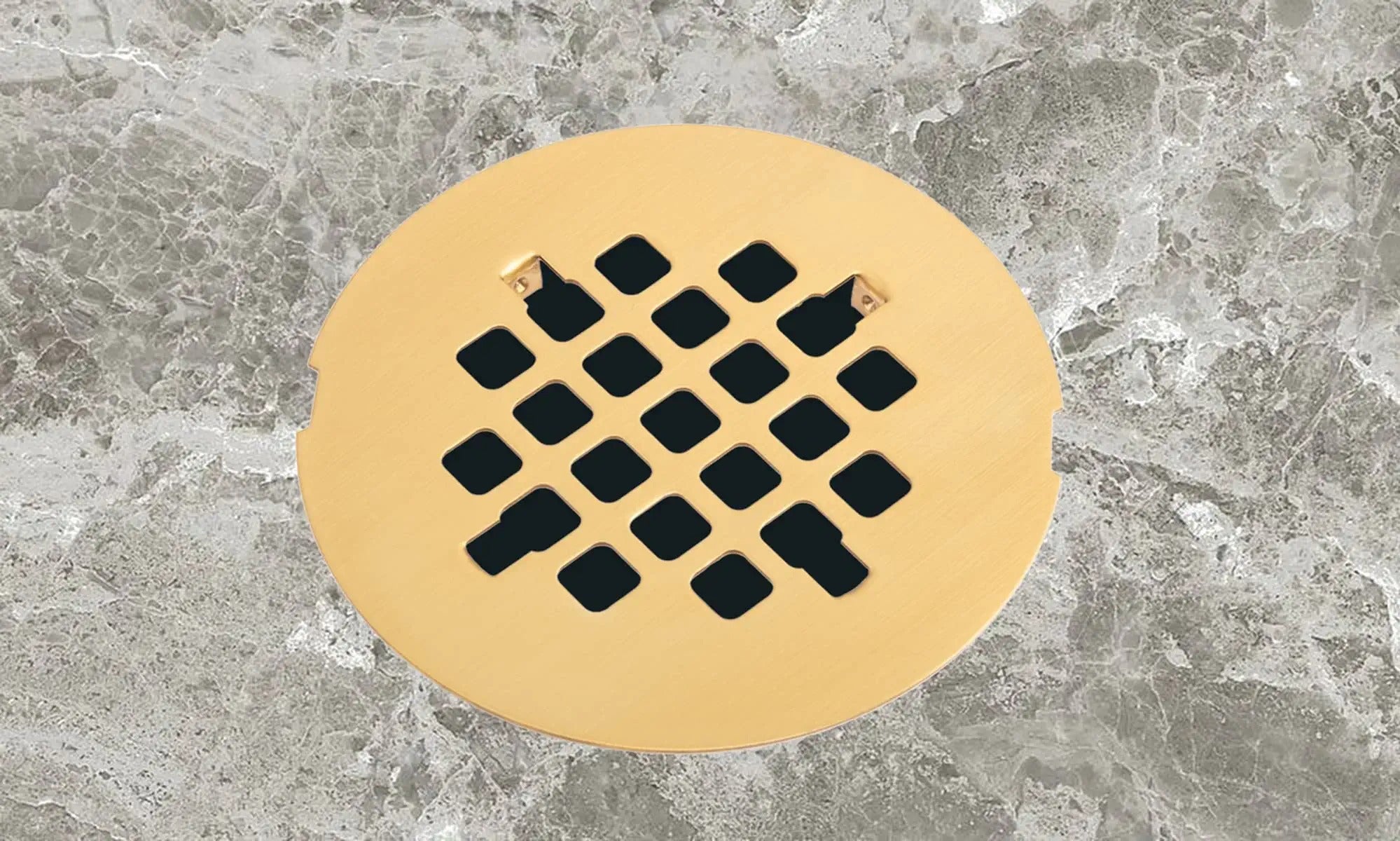 4-1/4” OD Snap-in Shower Drain Cover, Round Shower Drain Strainer Grid –  1981Life