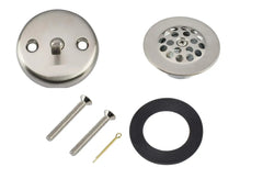 Trip Lever Tub Trim Kit Set With Trip Lever Overflow Face Plate, Trip Lever Bathtub Drain with Strainer, Overflow and Matching Screws