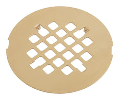 4-1/4” OD Snap-in Shower Drain Cover, Round Shower Drain Strainer Grid, Replacement Cover, Designed for Long-Lasting