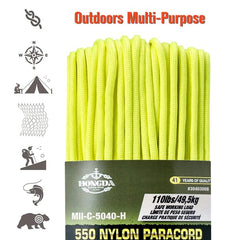 Paracord 550 Type III 100% Nylon Heavy Duty Tactical Parachute Cord Great for Bracelets Lanyards DIY Projects