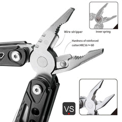 Multitool Hammer 15 in 1 Mini Hammer multitool with Pliers Claw Hammer Multi Tool with Screwdrivers Multitool Pocket Clip