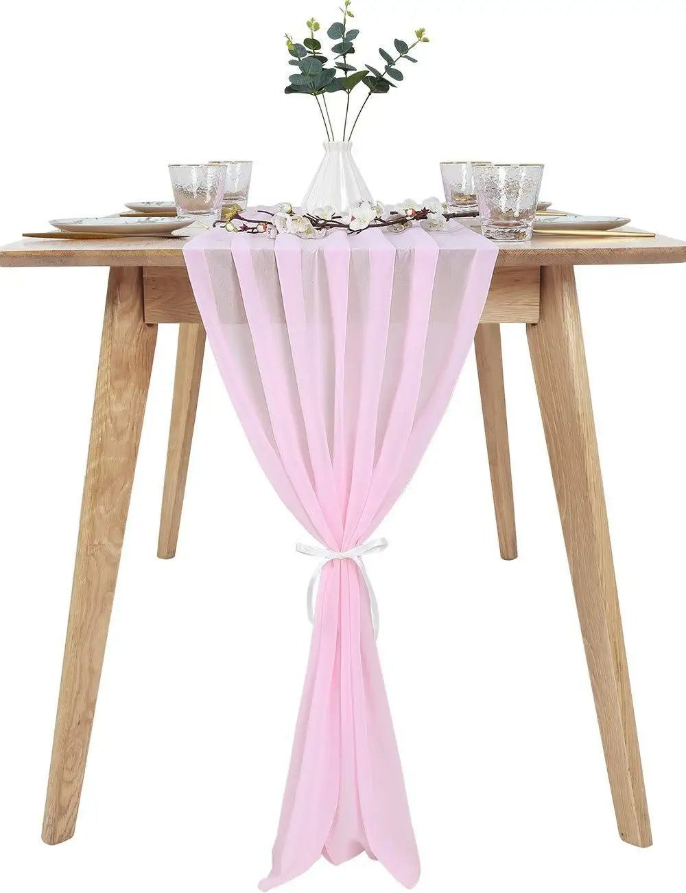 11ft Burgundy Chiffon Table Runner 29x130 Inches Romantic Wedding Runner Linens Sheer Bridal Party Table Decorations Birthday Party