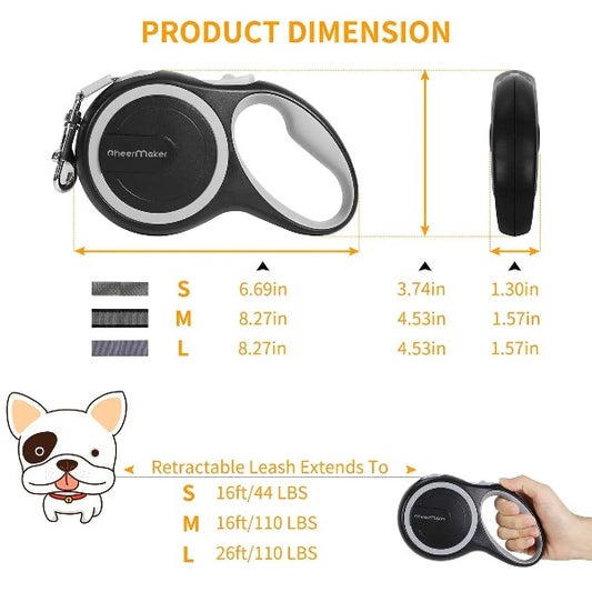 360° Tangle-Free Heavy Duty Dog Walking Leash