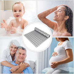 Bath Tub Shower Mat, 38x68, Machine Washable Bathtub Mats with Suction Cups and Drain Holes, Soft on Feet, Shower and Bath Mat