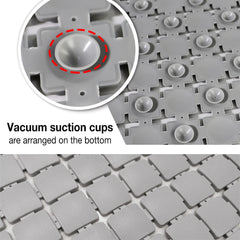 Bath Tub Shower Mat, 38x68, Machine Washable Bathtub Mats with Suction Cups and Drain Holes, Soft on Feet, Shower and Bath Mat