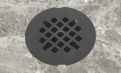 4-1/4” OD Snap-in Shower Drain Cover, Round Shower Drain Strainer Grid, Replacement Cover, Designed for Long-Lasting