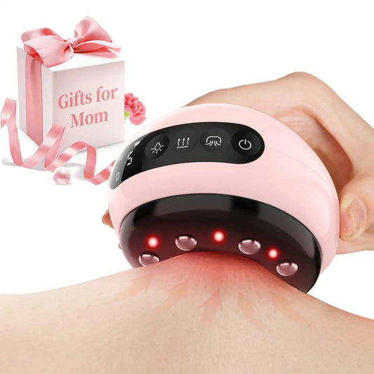 PENTASMART 3 in 1 Cupping Set, Electric Cupping GuaSha Massager, 5 Level Cupping and Scraping Massager Tool with Heating, Rechargeable Battery, Handheld Physical Gua Sha Massager for Mom Gift