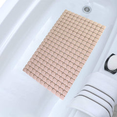 Bath Tub Shower Mat, 38x68, Machine Washable Bathtub Mats with Suction Cups and Drain Holes, Soft on Feet, Shower and Bath Mat
