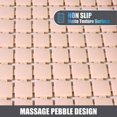 Bath Tub Shower Mat, 38x68, Machine Washable Bathtub Mats with Suction Cups and Drain Holes, Soft on Feet, Shower and Bath Mat