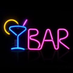 Neon Bar Sign, Bar Neon Sign for Home Bar, Bar Neon Lights Decor